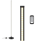 Luminaria decorativa de pie 24 W de LED integrado, CCT 30‑6000 K, 10‑100 % dimmable por control remoto. Dry Location