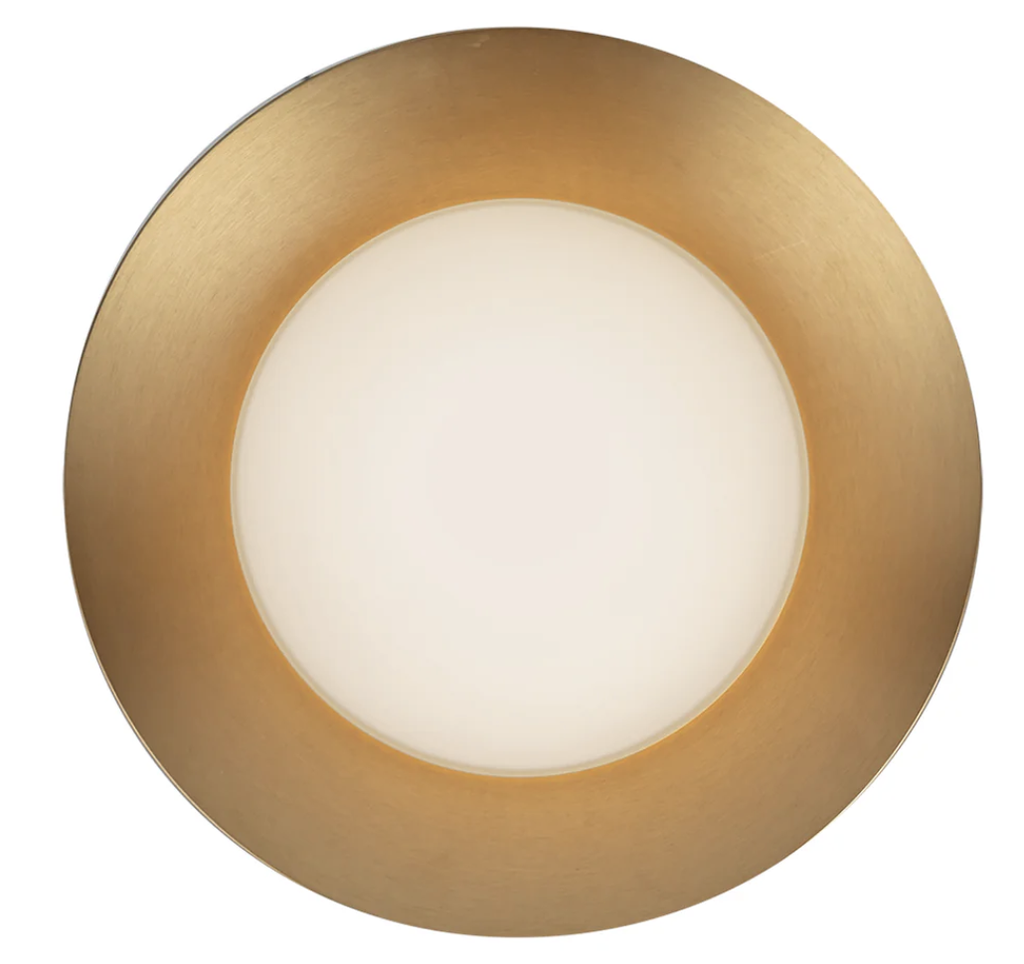 Luminaria decorativa tipo aplique 9" de LED integrado 11W, CCT 3000K, 1050lm. Dimeable ELV