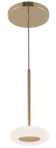 Luminaria decorativa colgante 4" de LED integrado 6W, CCT 3000K, 450lm. Dimeable TRIAC/ELV